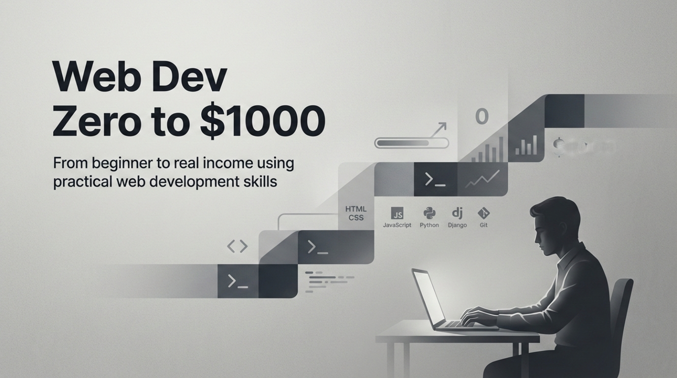 Web Dev Zero to $1000 Course Dashboard